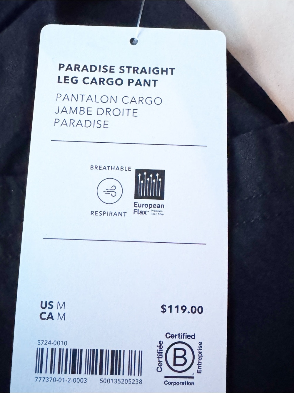 Athleta New Paradise Straight Leg Cargo
Pants Linen Blend In black Size M
NWT - Picture 13 of 16